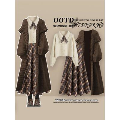 巨好看的初秋日法式连衣