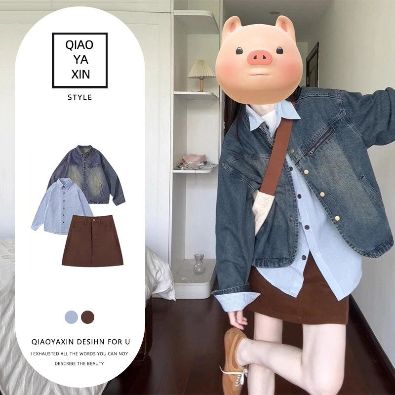 早春高级感ootd韩系连衣裙女2026超火春装一整套穿搭巨好看的裙子