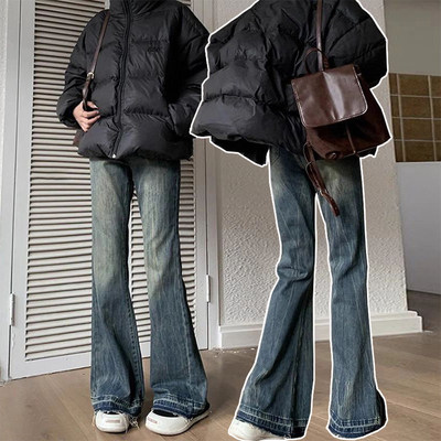 不贴腿微喇叭裤女春秋阔