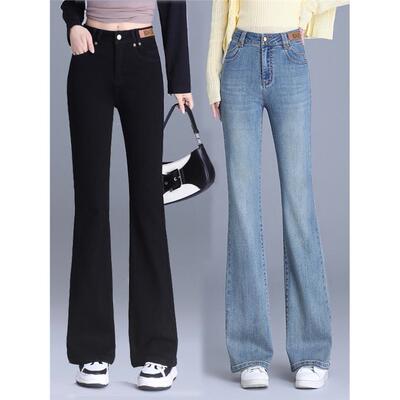 微喇牛仔裤女春秋2025新
