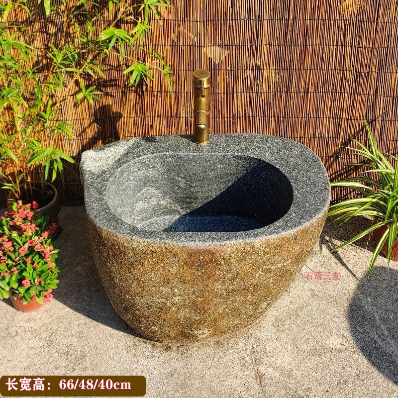 庭院石头拖把池矮款儿童洗手盆