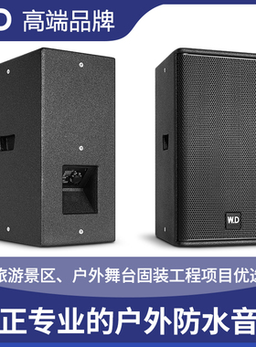 W.D卧龍太極8/10/12/15/双15寸户外防水全频音箱演出旅游景区音响