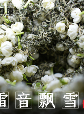 惊雪园 特级浓香六窨 雷音飘雪甘露款 新茶鲜花窨制不苦涩 浓香耐