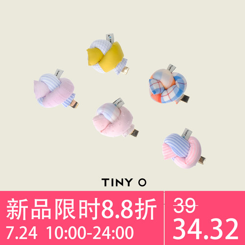 婴儿女童亲肤手缝布艺防滑鸭嘴夹
