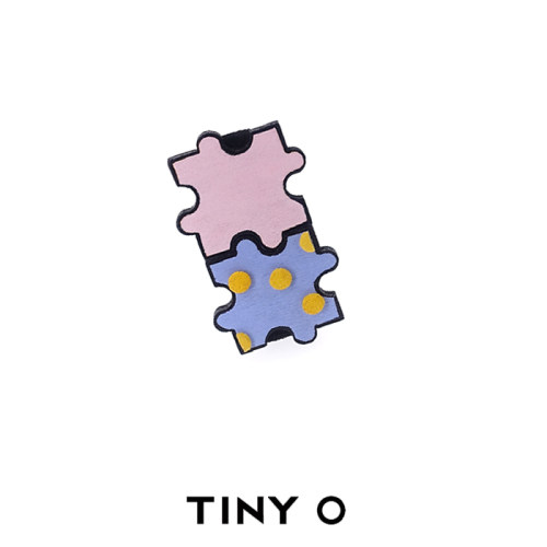 拼图发夹TINYO原创可爱鸭嘴夹