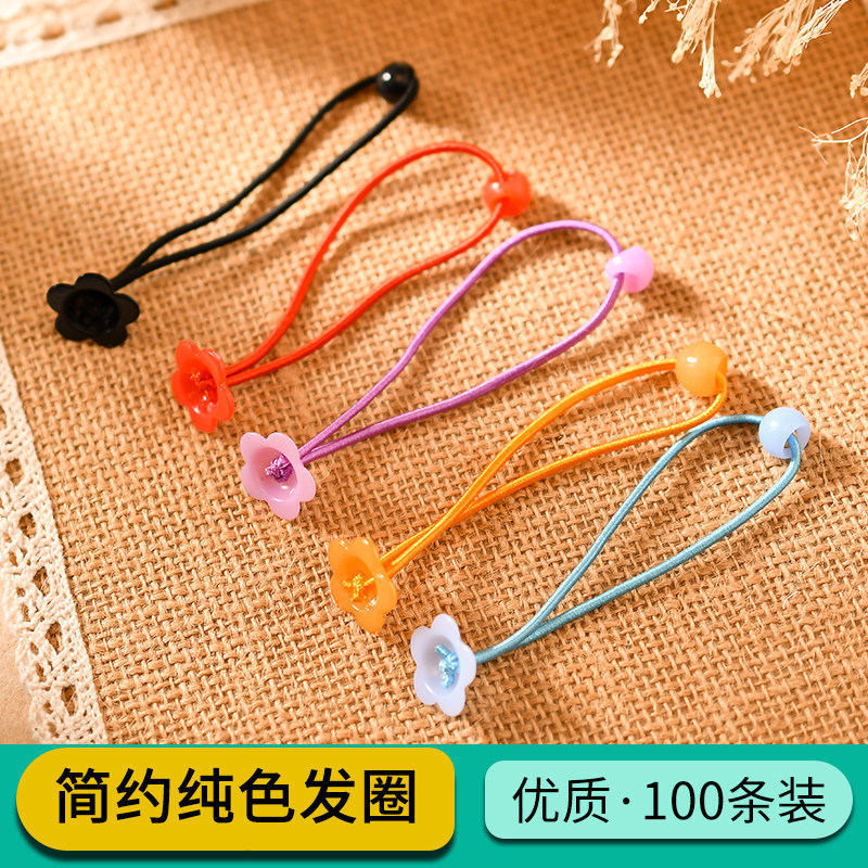 DIY发圈韩版ins风扎头发女头绳个性网少女可爱小花朵皮筋发绳头饰
