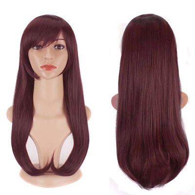 卡诺 守望先锋D.VA dva宋哈娜万用假发红棕色cos假发厂家直销