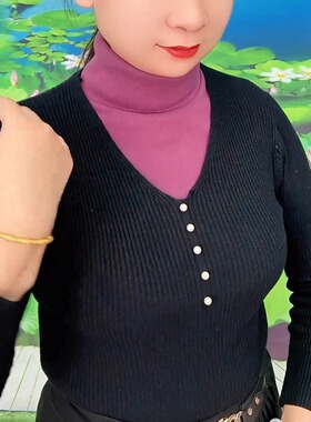 德绒半高领高弹假领子女士打底装饰衣领配卫衣保暖护颈椎网红秋冬