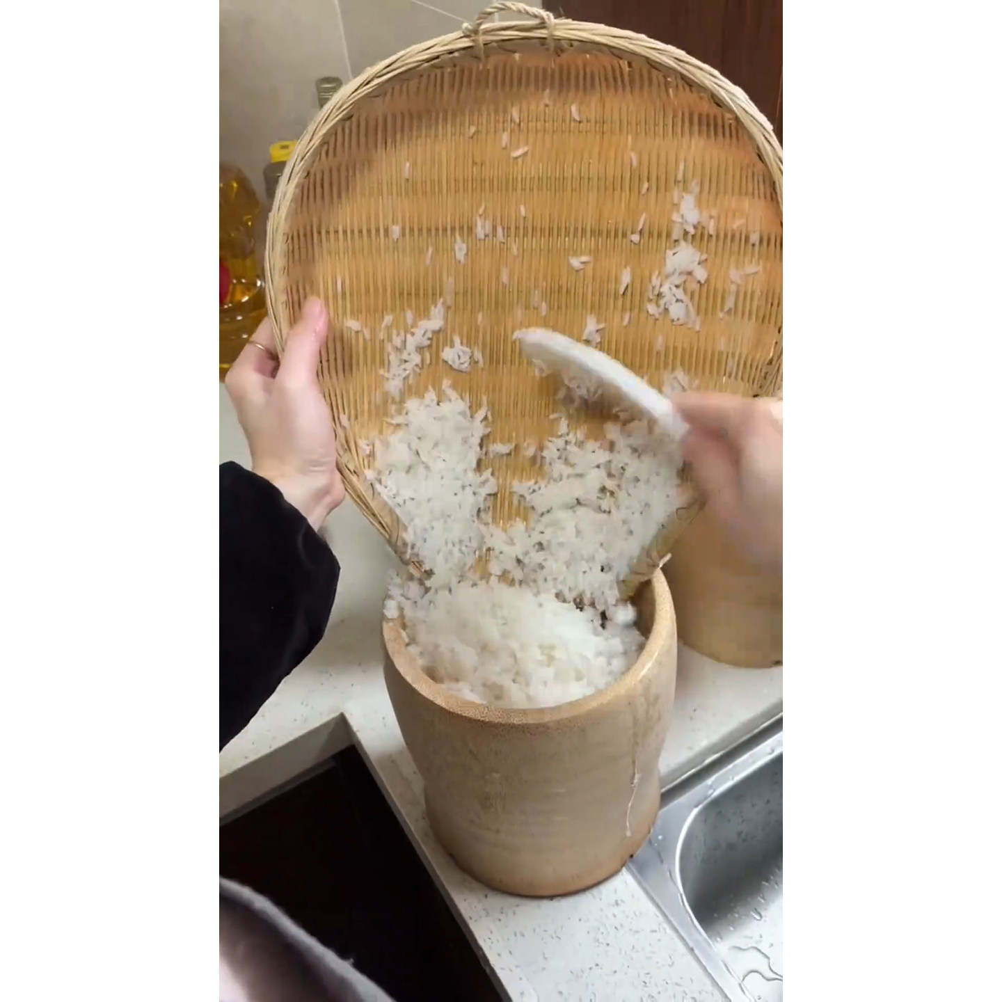 楠竹整竹一体竹筒蒸饭桶沥水米饭捞饭竹甑子蒸粉蒸肉蒸菜竹筒新款