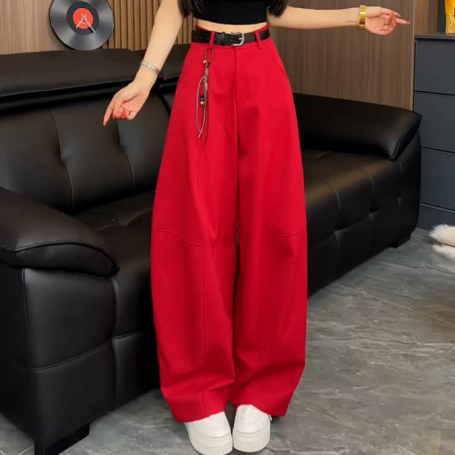 春夏季女休闲减龄抗皱弯刀西裤