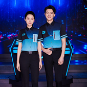 娱乐夜场PARTYKTV音乐会所夏季 新款 龙丽儿酒吧服务员工作服短袖