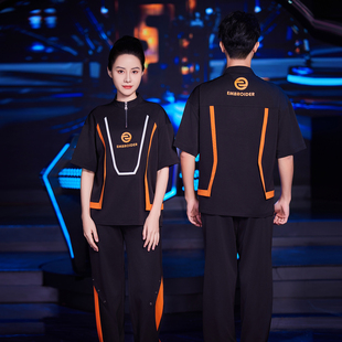 龙丽儿酒吧服务员工作服短袖夏季PARTYK 夜场娱乐会所餐厅KTV工装