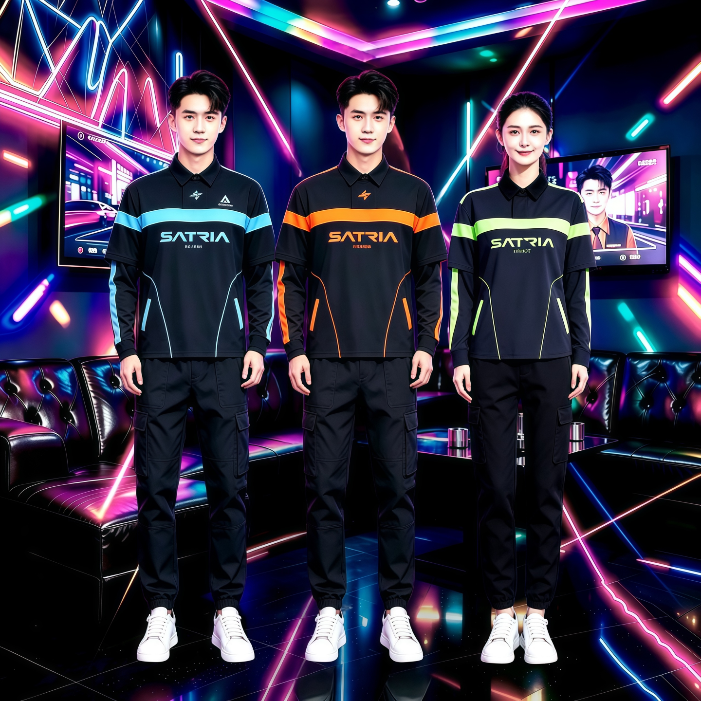 新款酒吧服务员工装工作服套装长袖PARTYK清吧夜场KTV大码秋冬季