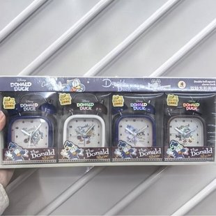 唐老鸭系列双铃方形闹钟3寸09010 282文具套装