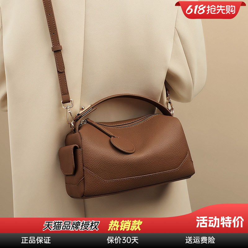 Viney包包2026新款春夏真皮女包轻奢小众高级感枕头包手提斜挎包