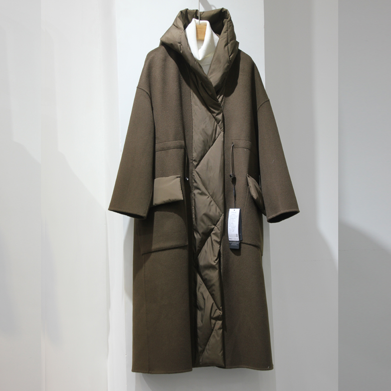 特价羊绒双面长大衣金古绮欧际风