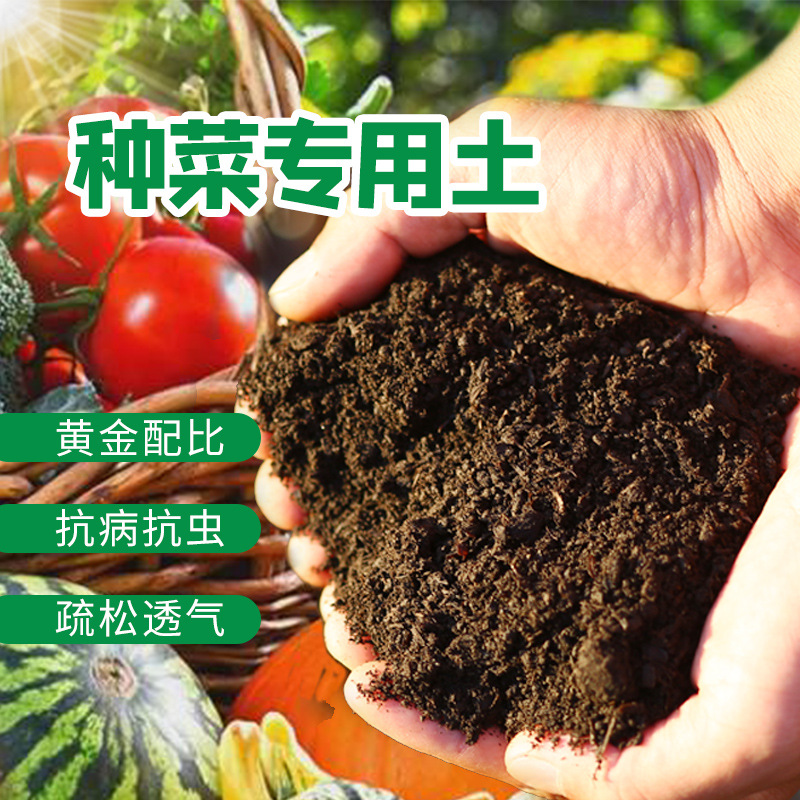 阳台种菜专用土有机营养土种菜专用通用型黑土家庭蔬菜种植专用土