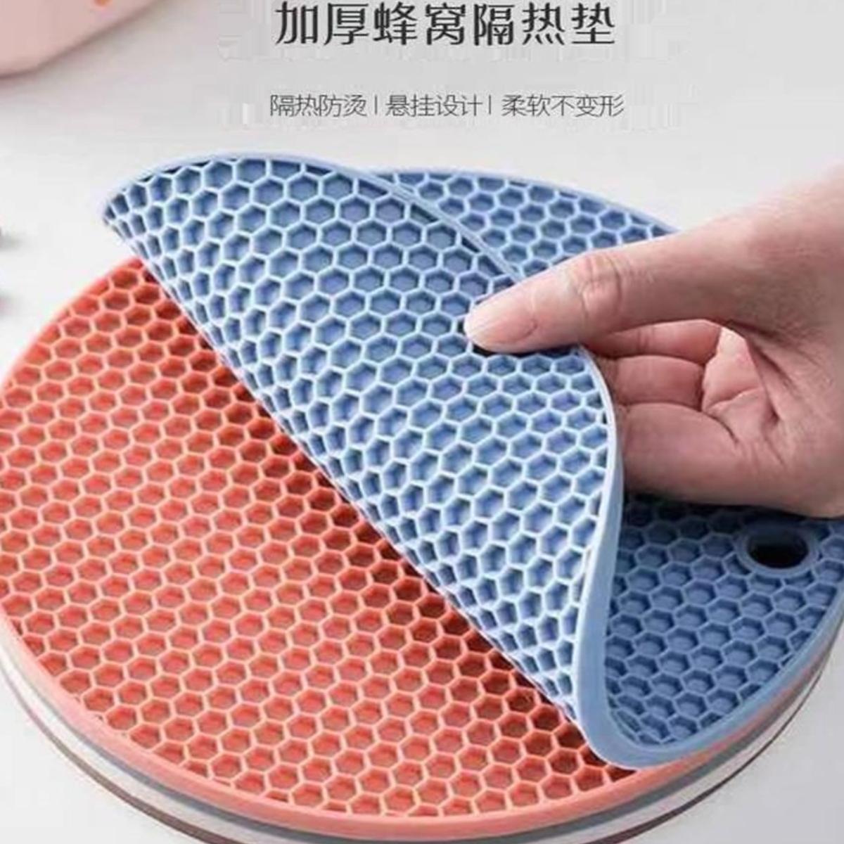 耐高温硅胶隔热餐垫圆形杯垫