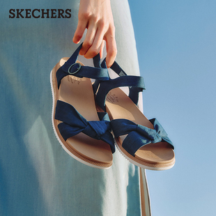 沙滩鞋 斯凯奇夏季 简约休闲鞋 凉鞋 百搭平底凉拖潮流 女子蝴蝶结时尚