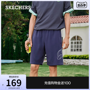 跑步裤 Skechers斯凯奇夏季 男舒适百搭潮流时尚 子 运动短裤 休闲裤