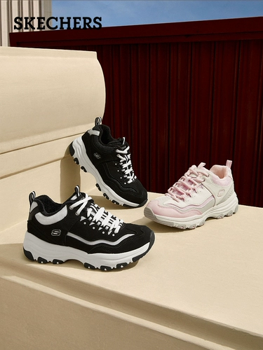 Skechers, зимние флисовые туфли, высокая спортивная обувь для отдыха на платформе, повседневная обувь