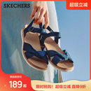 休闲沙滩鞋 斯凯奇女蝴蝶结时尚 夏季 凉鞋 简约百搭平底凉拖 2025新款