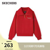 宽松版 卫衣针织套头衫 舒适毛圈布面料 战袍男女同款 斯凯奇2026春季