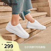 小白鞋 板鞋 厚底休闲运动鞋 斯凯奇舒适百搭春季 平底鞋 经典 时尚 女鞋