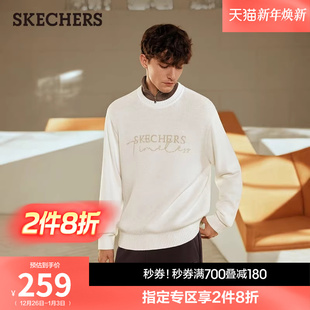 男女款 斯凯奇衫 2025秋冬新款 毛衣薄款 套头卫衣 长袖 成毅同款