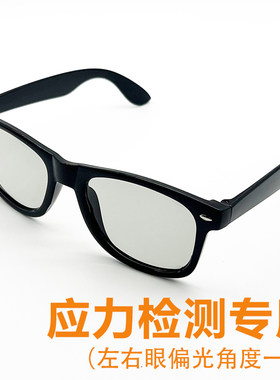两眼角度一致，偏光眼镜