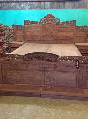 缅甸花梨床太子床 百福床 红木床 家俱 红木家具 实木床 厂价直销