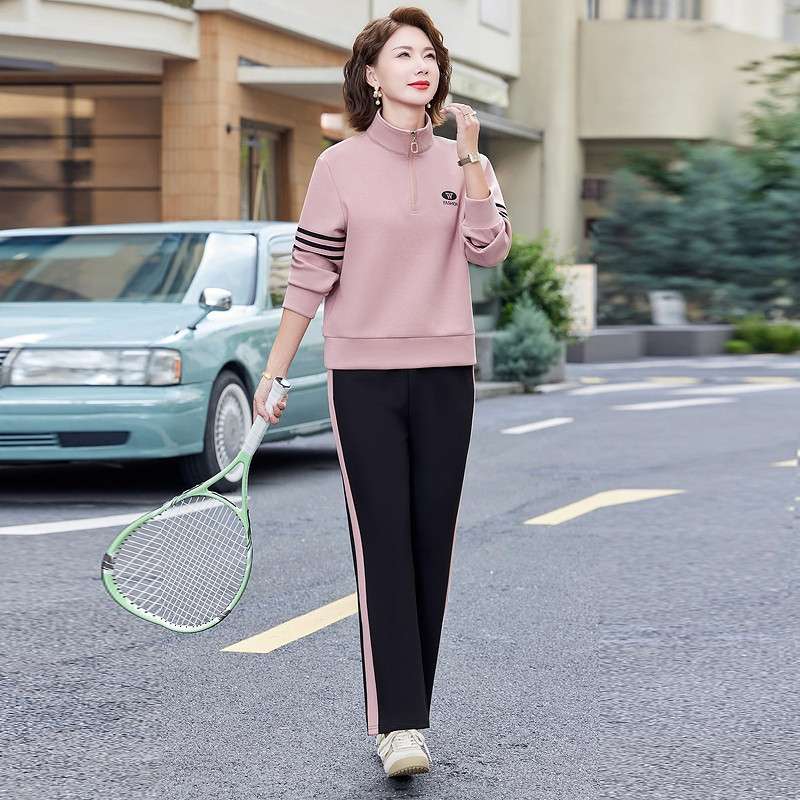 妈妈装秋装套装2026新款洋气中老年女装