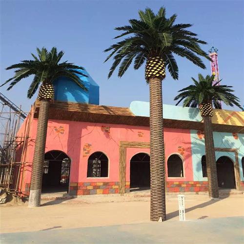 大型外贸仿真加拿利海枣树中东沙滩沙漠绿化工程造景跨境假海藻树