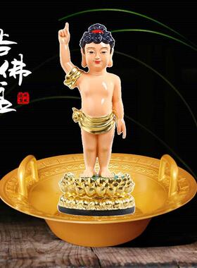 用品摆件黄金铜盆寺庙浴佛节