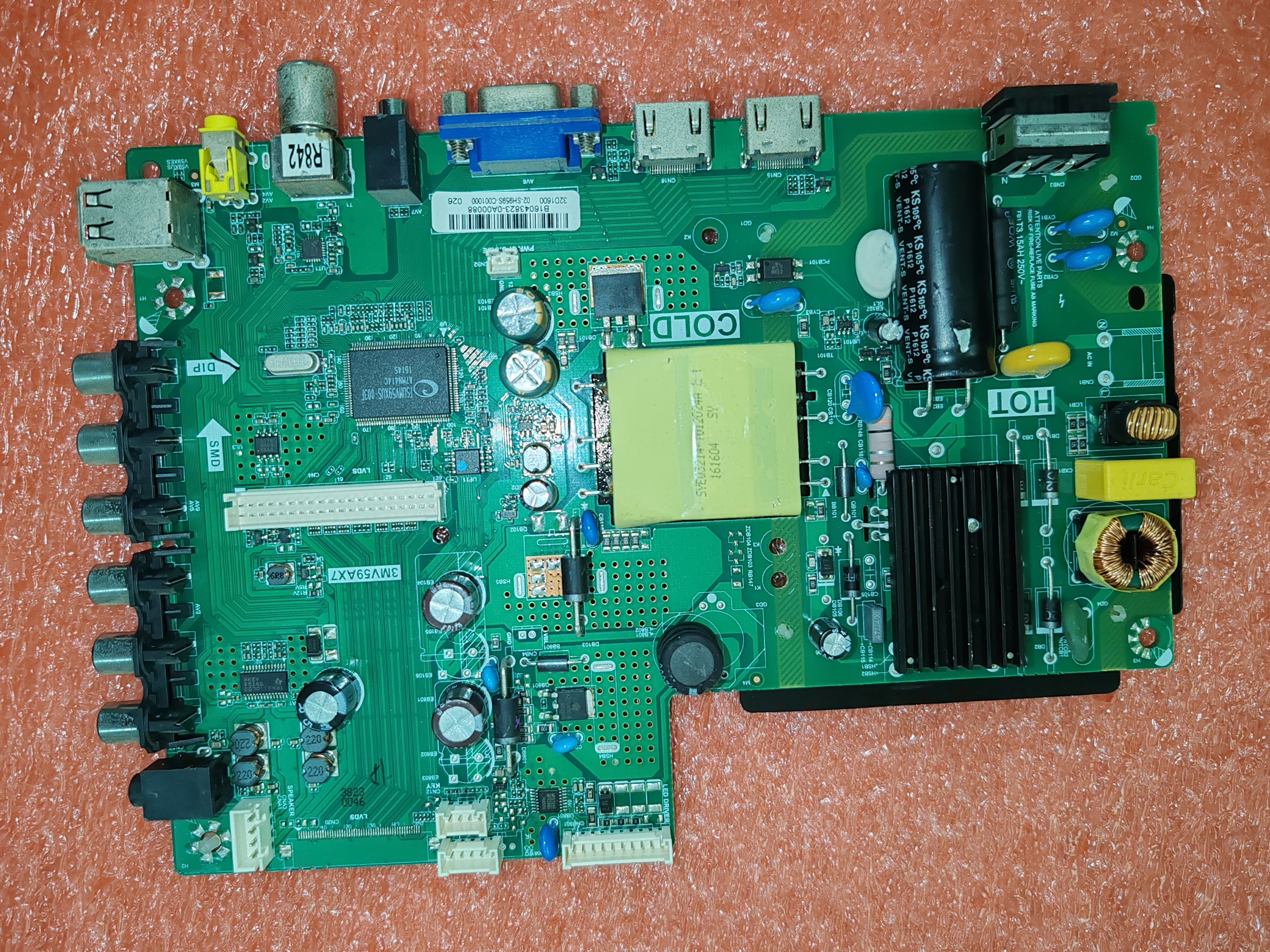 tp.vst59s.pb781  3合1电视机主板实物照测试好，有现货直接下单