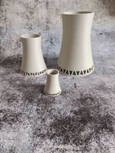 冷却塔烟囱模型火电站核电站配套微缩摆件教学科普桌面摆件造景