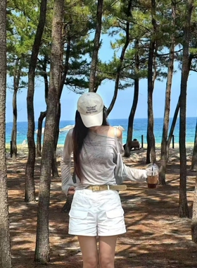 韩国采购 gila archive字母翅膀长袖打底衬衫 jisoo Jennie同款