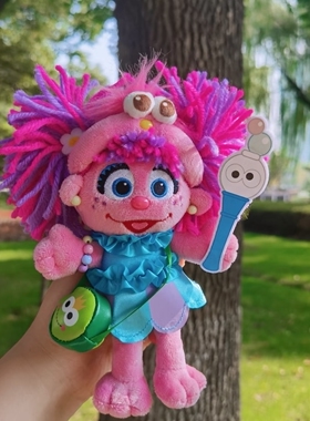 现货日本采购USJ大阪环球影城限定芝麻街Moppy  Abby玩偶挂件包挂