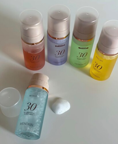 韩国正品采购menokin30s泡沫面膜30s泡泡面膜水光免洗妆前精华水