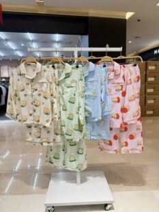 现货韩国本土SPAO KIDS儿童新款土豆熊睡衣家居服套装
