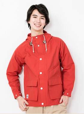 日版潮牌男女休闲连帽防水登山服
