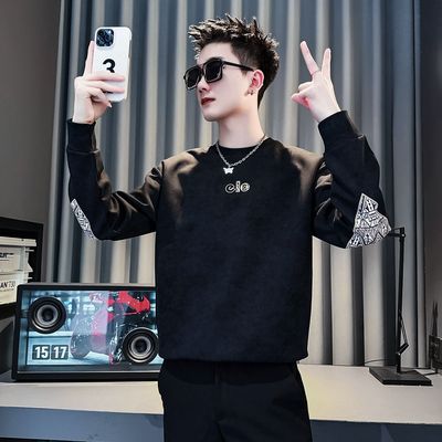 新款男士潮流高级感刺绣卫衣