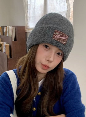 韩版针织毛线帽男女秋冬包头帽子