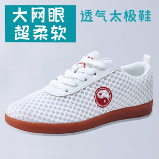比赛活动专用 网面男女真皮防滑牛筋底耐磨运动鞋 陈家沟太极鞋 夏季