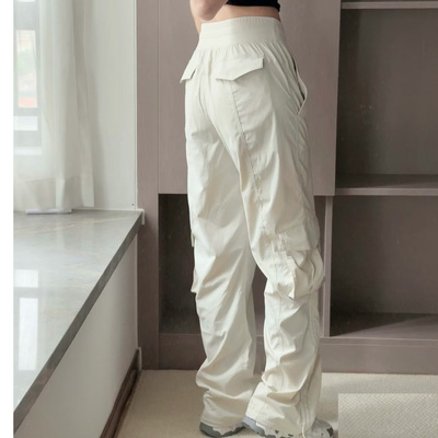 工装裤女袋运动休闲裤