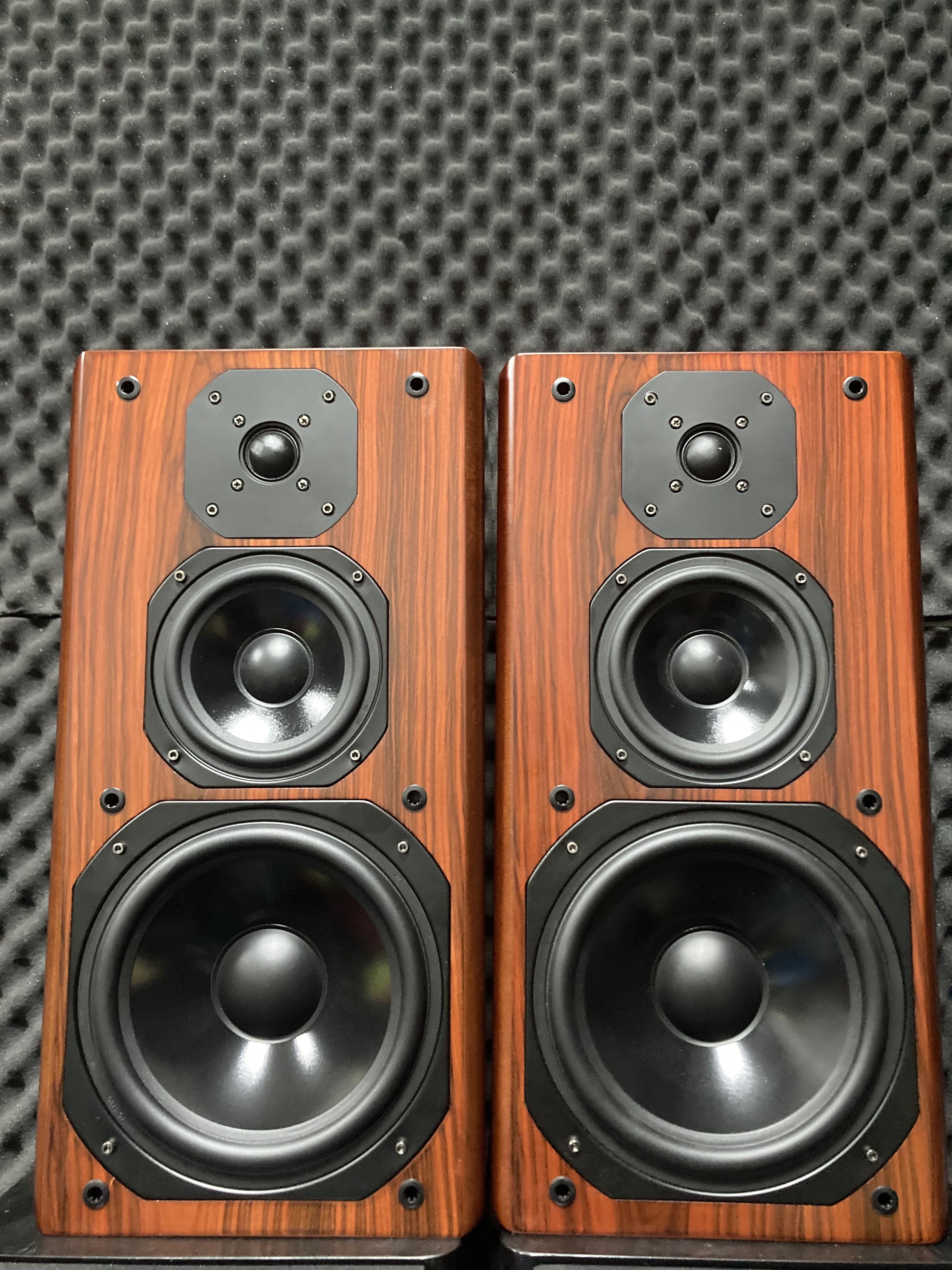 进口劲浪三分频音响8寸发烧hifi家用木高保真书架音箱