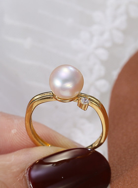 DIY配件S925纯银优雅气质珍珠玉