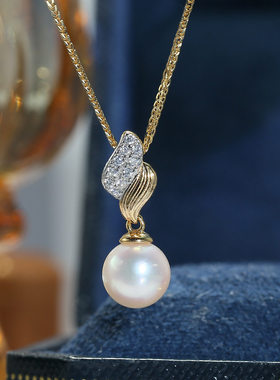 DIY配件S925纯银珍珠吊坠空托