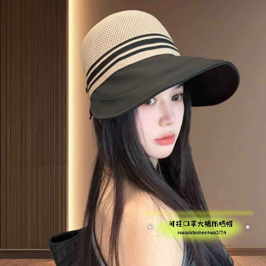 2025新款夏季镂空防晒帽遮阳帽女