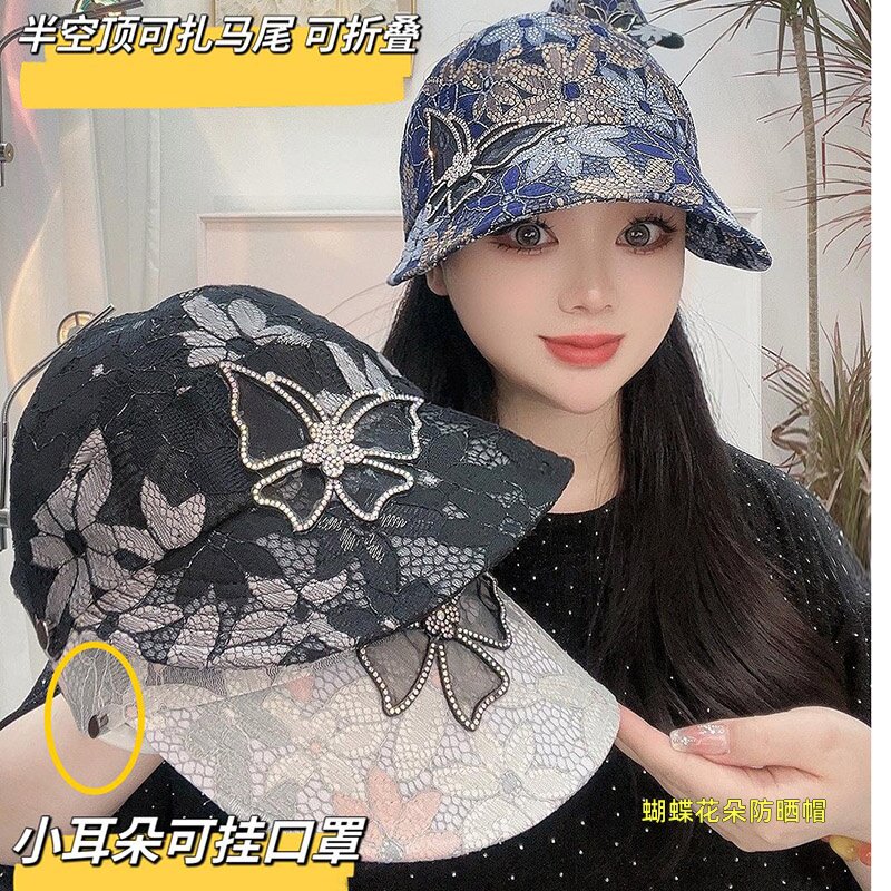 国潮风鸭舌帽子女夏季设计款